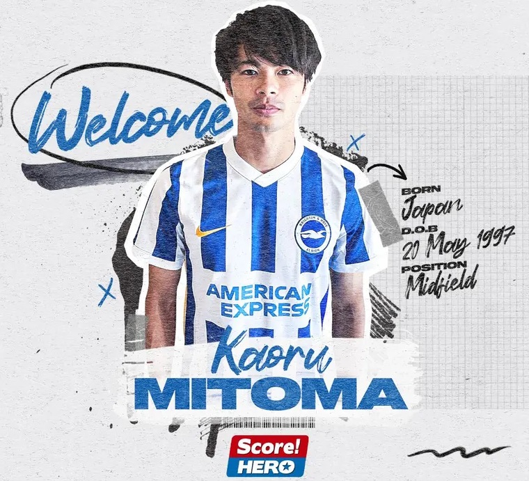 Le japonais Mitoma signe à Brighton mais part en prêt en Belgique