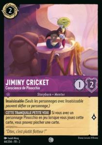 Jiminy Cricket : Conscience de Pinocchio