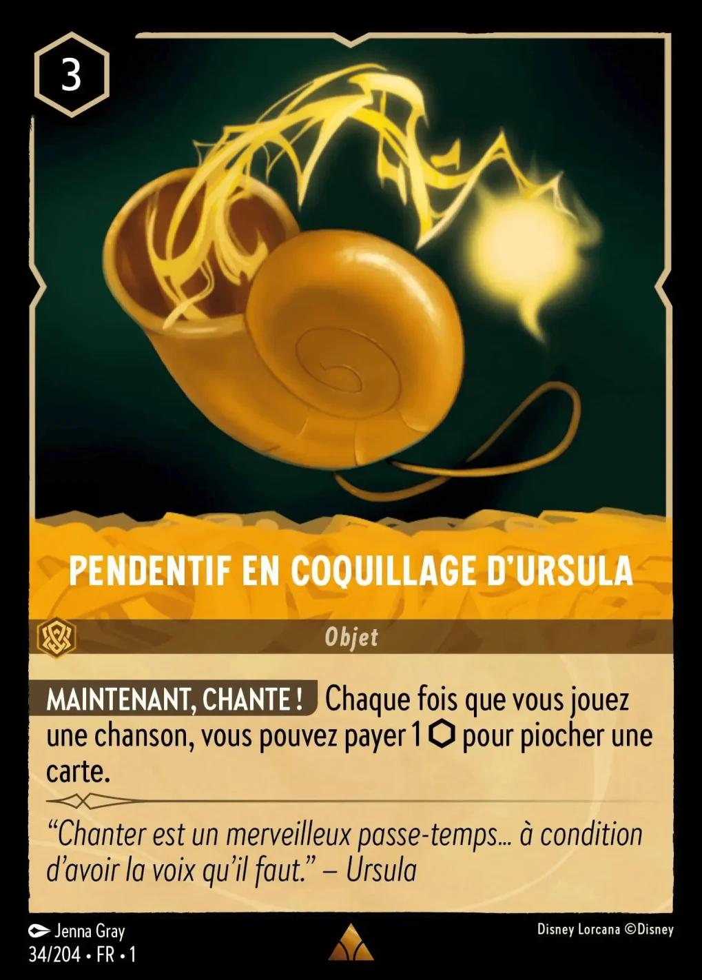 Pendentif en coquillage d’Ursula (Français)