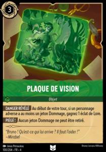 Plaque de vision