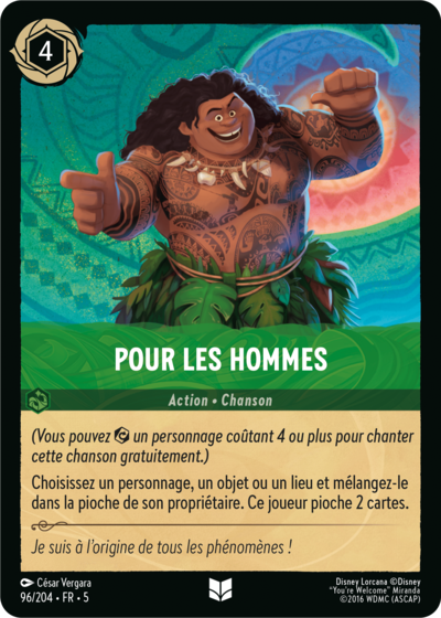 Pour les hommes (Français)