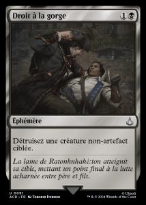 Droit à la gorge