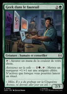 Geek dans le fauteuil