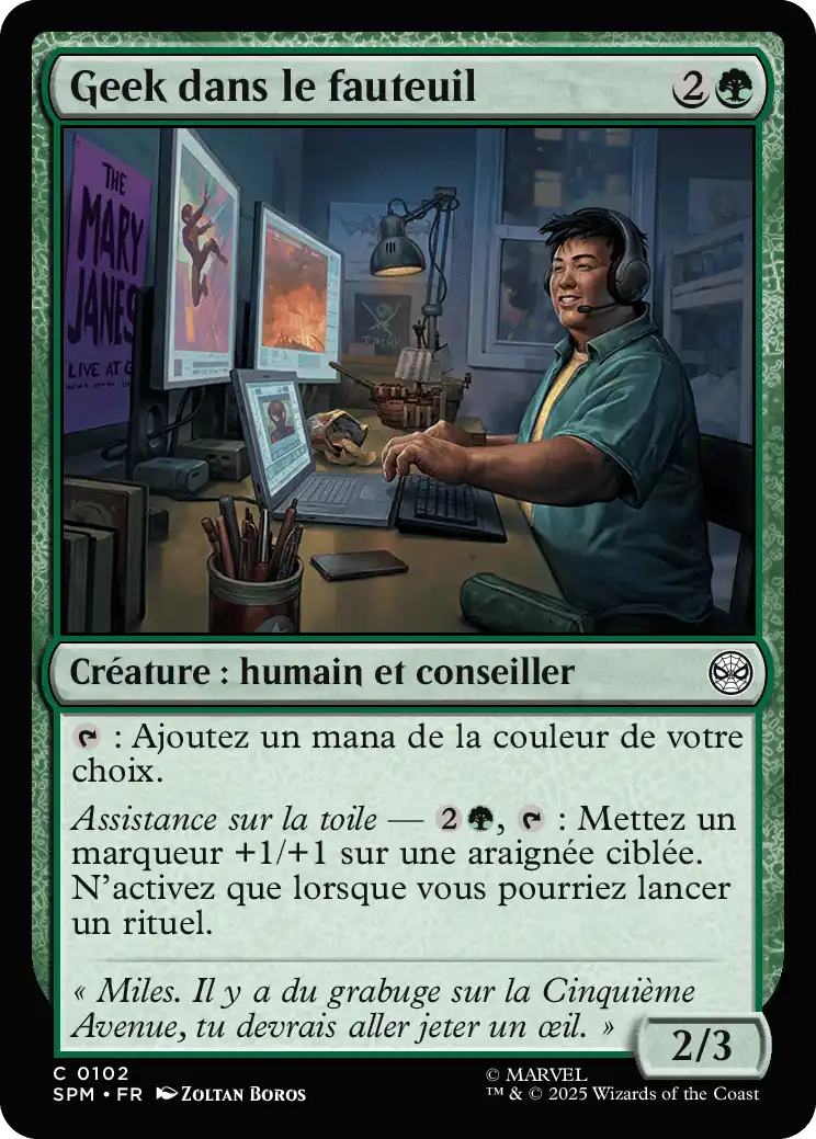 Geek dans le fauteuil (Française)