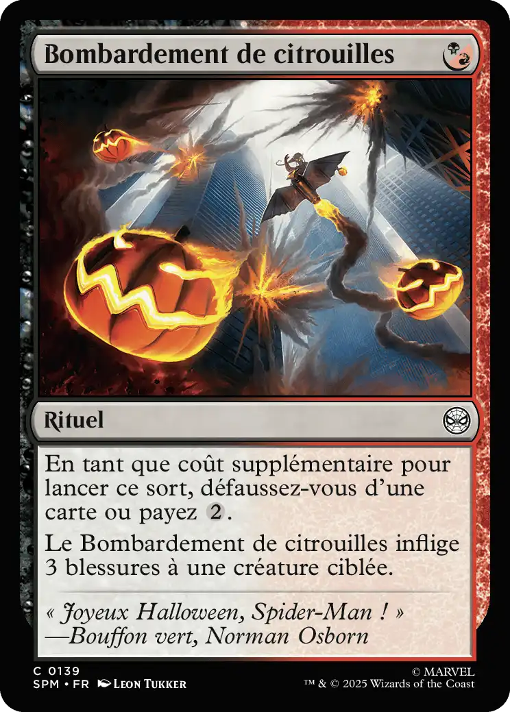 Bombardement de citrouilles (Française)