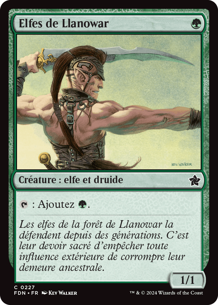 Elfes de Llanowar (Française)