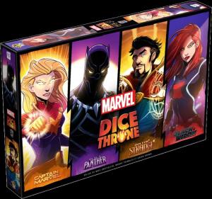 Marvel Dice Throne - Black Panther, Captain Marvel, Black Widow, Dr Strange