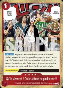 Qu'ils viennent !! On les attend de pied ferme !!