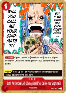 But If We Ever See Each Other Again... Will You Call Me Your Shipmate?!!