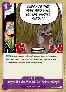 Luffy Is the Man Who Will Be King of the Pirates!!!