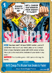 We'll Change This Mission from Sneaky to Flashy!
